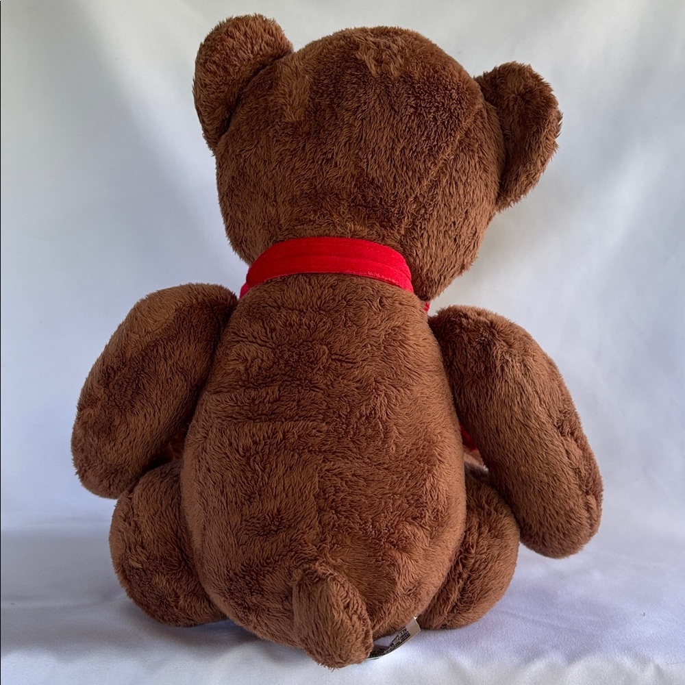 VINTAGE HUG & LUV  2002 Brown Teddy Bear with Red Accents - Picture 6 of 14